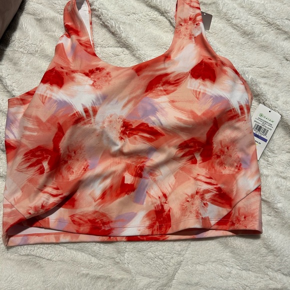 Gaiam cropped tank with built in bra - Picture 1 of 3